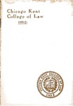 Thirty-Third Annual Announcement of the Chicago-Kent College of Law, 1920-1921