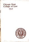 Thirty-Fourth Annual Announcement of the Chicago-Kent College of Law, 1921-1922