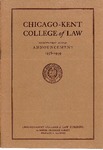 Seventy-First Annual Announcement of the Chicago-Kent College of Law, 1958-1959
